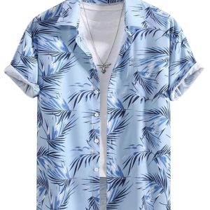 LERIYA FASHION Men's Rayon Shirt - Summer Button Down Shirts | Half Sleeve Printed |Formal |Casual Stylish (Available in Plus Size and Combo Pack of 2)